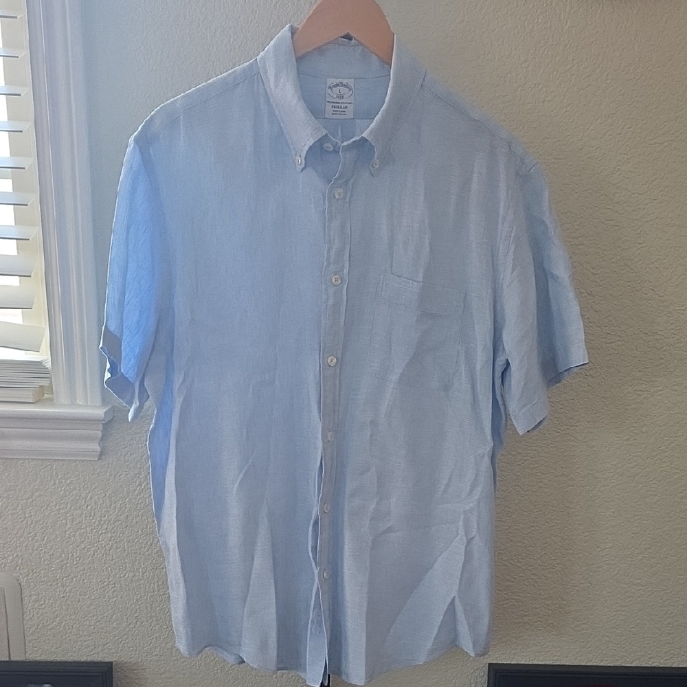 Brooks Brothers Light Blue Casual Button Down Shirt